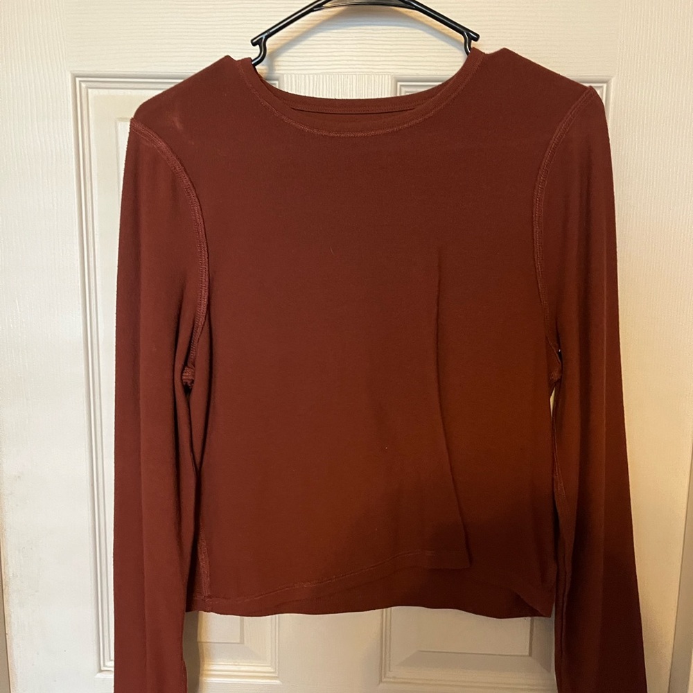 Women's Long Sleeve Top - Rust